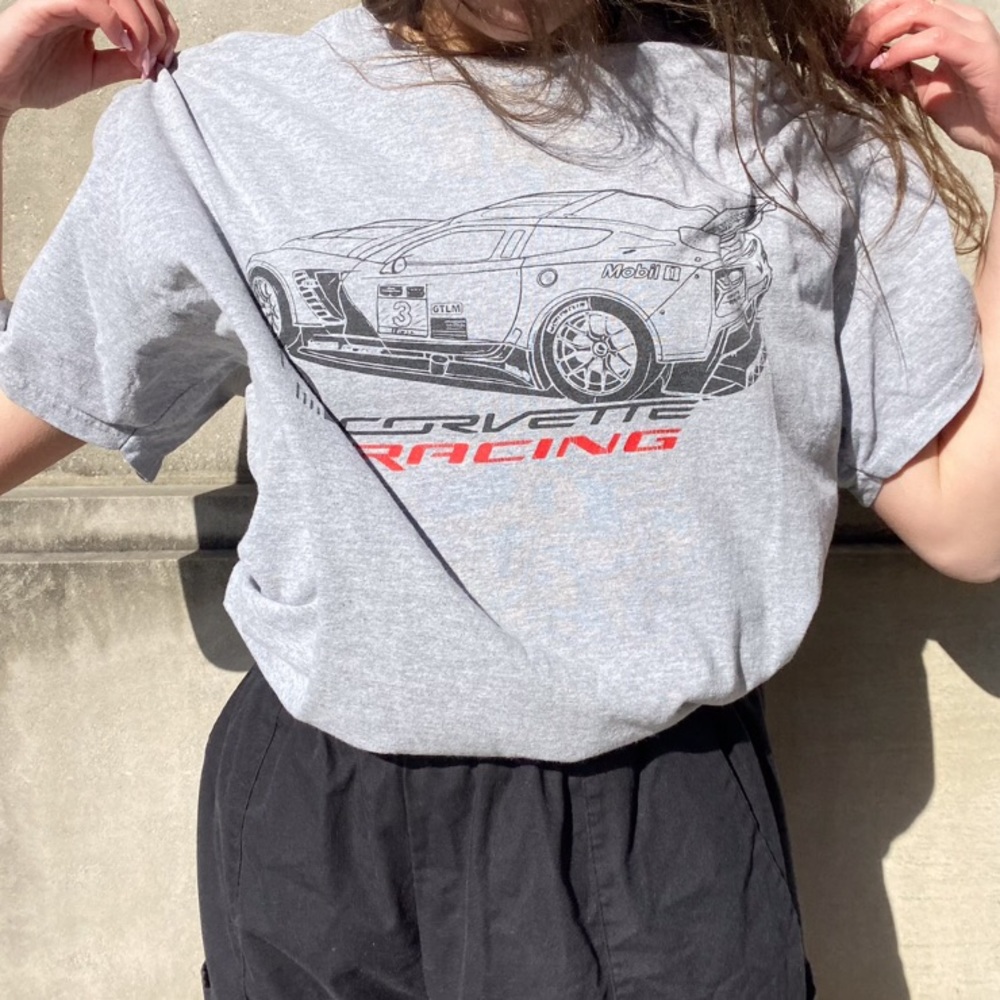 Corvette gray tee